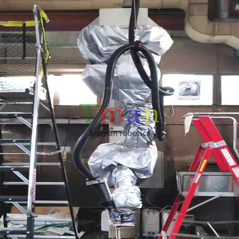 ABB4600-60/205防水耐酸碱清洗机器人防护服