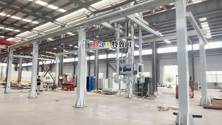 空周转箱码垛桁架机械手